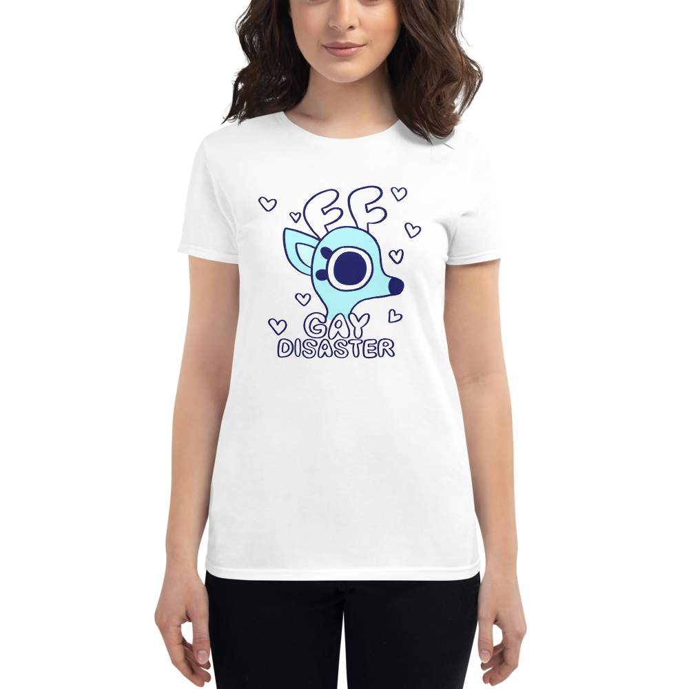 Rae the Doe - Gay Disaster (Blue) Women's Fit T-Shirt